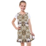 Opulent Essence Print Kids  Cross Web Dress