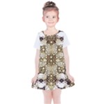 Opulent Essence Print Kids  Simple Cotton Dress