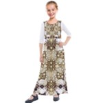 Opulent Essence Print Kids  Quarter Sleeve Maxi Dress