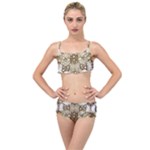 Opulent Essence Print Layered Top Bikini Set