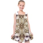 Opulent Essence Print Kids  Cross Back Dress