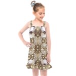 Opulent Essence Print Kids  Overall Dress