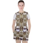 Opulent Essence Print Women s T-Shirt and Shorts Set