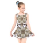 Opulent Essence Print Kids  Skater Dress Swimsuit