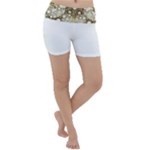 Opulent Essence Print Lightweight Velour Yoga Shorts