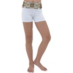 Opulent Essence Print Kids  Lightweight Velour Yoga Shorts