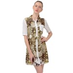 Opulent Essence Print Belted Shirt Dress