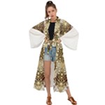 Opulent Essence Print Maxi Kimono