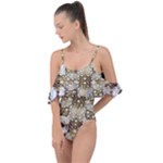 Opulent Essence Print Drape Piece Swimsuit