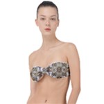 Opulent Essence Print Classic Bandeau Bikini Top 