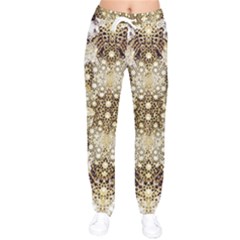 Women Velvet Drawstring Pants 