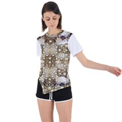 Asymmetrical Short Sleeve Sports T-Shirt 