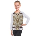 Opulent Essence Print Kids  Long Mesh T-Shirt