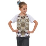 Opulent Essence Print Kids  Mesh Piece T-Shirt