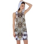 Opulent Essence Print Racer Back Hoodie Dress