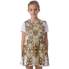 Kids  Short Sleeve Pinafore Style Dress 