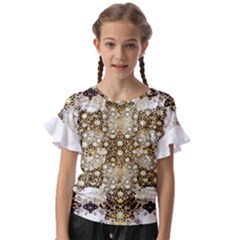 Kids  Cut Out Flutter Sleeves 