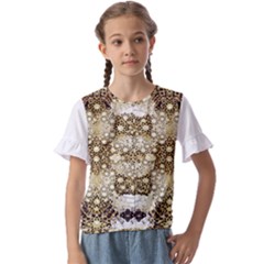 Kids  Cuff Sleeve Scrunch Bottom T-Shirt 