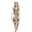 Kids  Long Sleeve Velvet Lounge Robe 