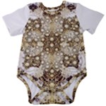 Opulent Essence Print Baby Short Sleeve Bodysuit