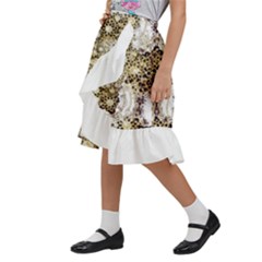 Kids  Ruffle Flared Wrap Midi Skirt 