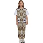 Opulent Essence Print Kids  T-Shirt and Pants Sports Set