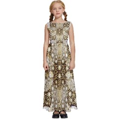 Kids  Satin Sleeveless Maxi Dress 