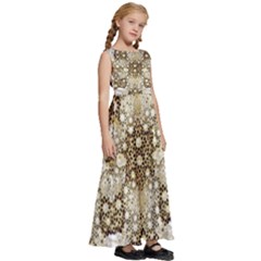 Kids  Satin Sleeveless Maxi Dress 