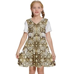 Kids  Short Sleeve Tiered Mini Dress 