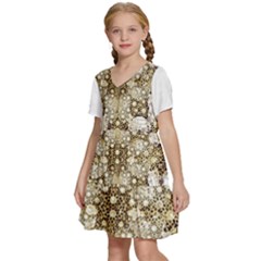 Kids  Short Sleeve Tiered Mini Dress 