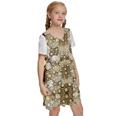 Kids  Short Sleeve Tiered Mini Dress 