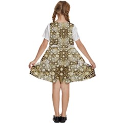 Kids  Short Sleeve Tiered Mini Dress 