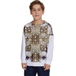 Opulent Essence Print Kids  Crewneck Sweatshirt