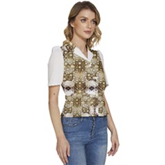 Puffed Short Sleeve Button Up Jacket 