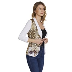 Women s One-Button 3/4 Sleeve Short Jacket 