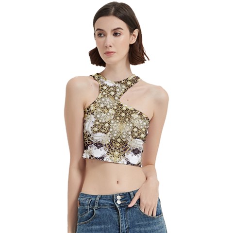 Opulent Essence Print Cut Out Top from ArtsNow.com