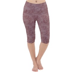 Lightweight Velour Cropped Yoga Leggings 