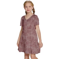 Kids  Short Sleeve Tiered Mini Dress 