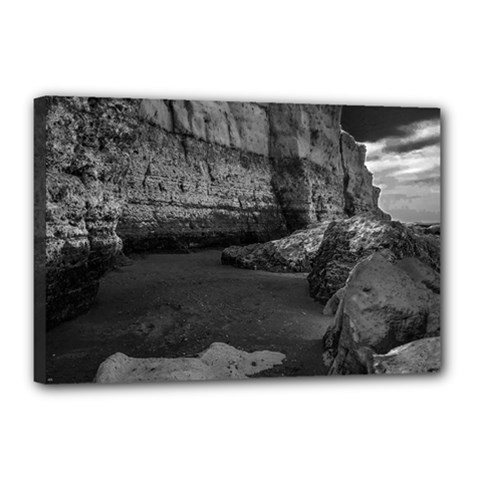 Timeless Shores, Las grutas beach, Rio negro, Argentina Canvas 18  x 12  (Stretched) from ArtsNow.com