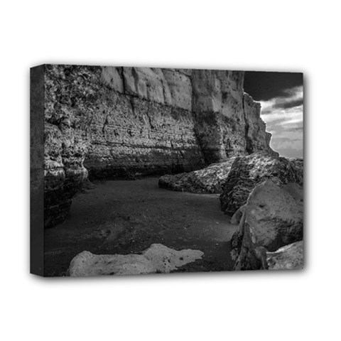 Timeless Shores, Las grutas beach, Rio negro, Argentina Deluxe Canvas 16  x 12  (Stretched)  from ArtsNow.com