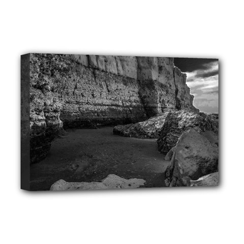 Timeless Shores, Las grutas beach, Rio negro, Argentina Deluxe Canvas 18  x 12  (Stretched) from ArtsNow.com