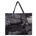 Timeless Shores, Las grutas beach, Rio negro, Argentina Zipper Large Tote Bag