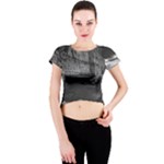 Timeless Shores, Las grutas beach, Rio negro, Argentina Crew Neck Crop Top