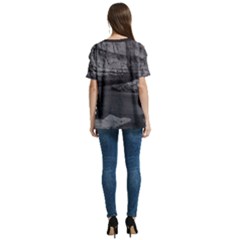 V-Neck Split Shoulder Casual T-Shirt 