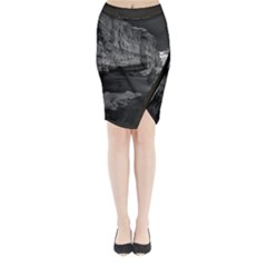 Timeless Shores, Las grutas beach, Rio negro, Argentina Midi Wrap Pencil Skirt from ArtsNow.com