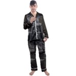 Timeless Shores, Las grutas beach, Rio negro, Argentina Men s Long Sleeve Satin Pajamas Set