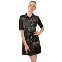 Belted Shirt Dress 