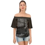 Timeless Shores, Las grutas beach, Rio negro, Argentina Off Shoulder Short Sleeve Top