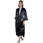 Timeless Shores, Las grutas beach, Rio negro, Argentina Maxi Satin Kimono