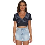 Timeless Shores, Las grutas beach, Rio negro, Argentina V-Neck Crop Top